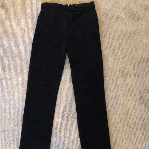 Black velvet cropped pants - Picture 3 of 4